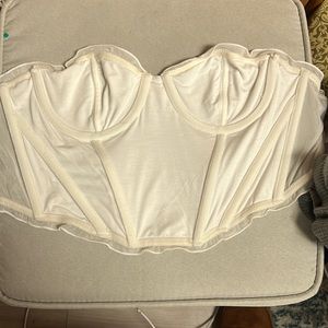 White urban corset top